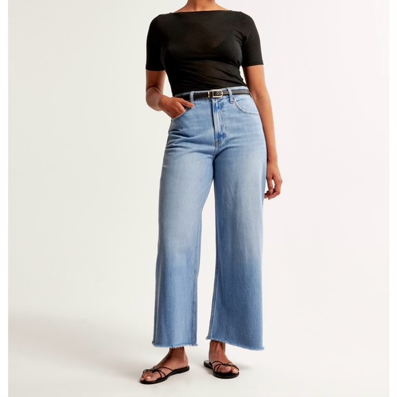 Abercrombie & Fitch Denim - Abercrombie & Fitch Wide-Leg Jeans High Rise
